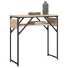 Table console avec étagère chêne sonoma 75x30x75 cm 620895620895