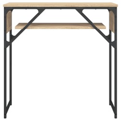 Table console avec étagère chêne sonoma 75x30x75 cm 620895620895