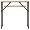 Table console avec étagère chêne sonoma 75x30x75 cm 620895620895