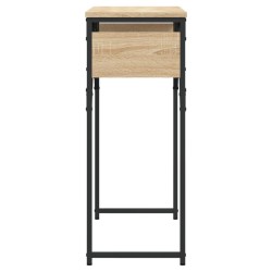 Table console avec étagère chêne sonoma 75x30x75 cm 620895620895