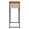 Table console avec étagère chêne sonoma 75x30x75 cm 620895620895