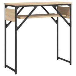 Table console avec étagère chêne sonoma 75x30x75 cm 620895620895