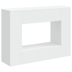 Table console Rayé Blanc 101 x 29 x 74 cm Bois d’ingénierie 620897620897
