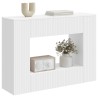 Table console Rayé Blanc 101 x 29 x 74 cm Bois d’ingénierie 620897620897