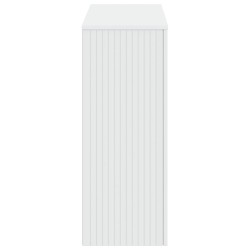 Table console Rayé Blanc 101 x 29 x 74 cm Bois d’ingénierie 620897620897