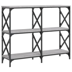 Table console sonoma gris 100x28x80,5 cm bois d'ingénierie 620898620898