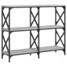 Table console sonoma gris 100x28x80,5 cm bois d'ingénierie 620898620898