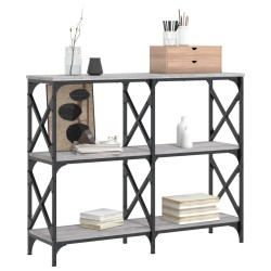Table console sonoma gris 100x28x80,5 cm bois d'ingénierie 620898620898