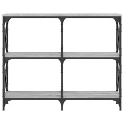 Table console sonoma gris 100x28x80,5 cm bois d'ingénierie 620898620898