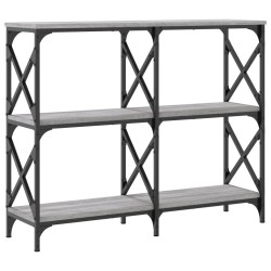 Table console sonoma gris 100x28x80,5 cm bois d'ingénierie 620898620898