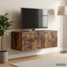 Meuble TV mural 78,5 x 41 x 30 cm Chêne fumé Bois d'ingénierie 620901620901