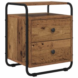 Table de chevet 2 pc Bois ancien Bois d'ingénierie 620902620902