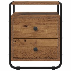 Table de chevet 2 pc Bois ancien Bois d'ingénierie 620902620902