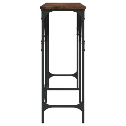 Table console chêne fumé 180x29x75 cm bois d'ingénierie 620903620903