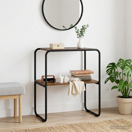 Table console Chêne fumé 60 x 42,5 x 70 cm Bois d'ingénierie 620909620909