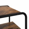 Table console Chêne fumé 60 x 42,5 x 70 cm Bois d'ingénierie 620909620909