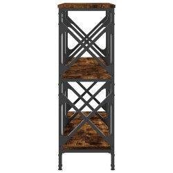 Table console chêne fumé 100x28x80,5 cm bois d'ingénierie 620910620910