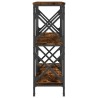Table console chêne fumé 100x28x80,5 cm bois d'ingénierie 620910620910