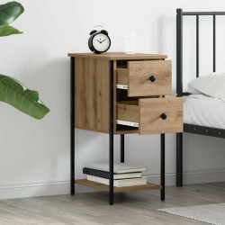 Cabinet de chevet chêne artisanal 32 x 42 x 70 cm 620917620917