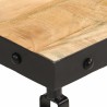 Table basse avec roulettes bois de manguier massif 100x55x26 cm 620918620918