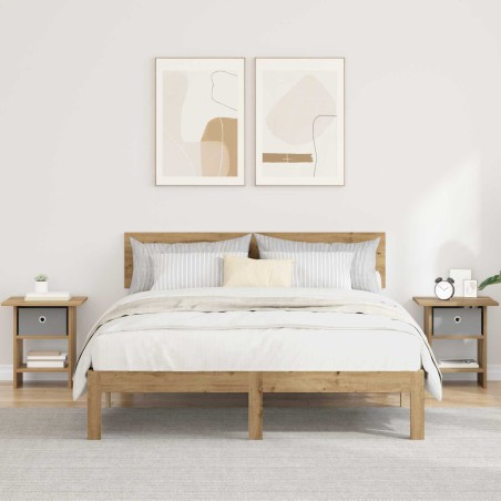 Table de chevet 2 pc Chêne artisanal 41 x 40 x 45 cm 620920620920