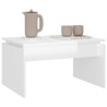 Table basse blanc brillant 68x50x38 cm bois d'ingénierie 620925620925