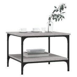 Table basse sonoma gris 55x55x40 cm bois d'ingénierie 620930620930