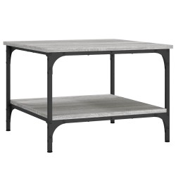 Table basse sonoma gris 55x55x40 cm bois d'ingénierie 620930620930