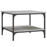 Table basse sonoma gris 55x55x40 cm bois d'ingénierie 620930620930
