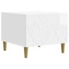 Table basse Blanc brillant 50 x 49 x 40 cm Bois d'ingénierie 620933620933