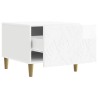Table basse Blanc brillant 50 x 49 x 40 cm Bois d'ingénierie 620933620933