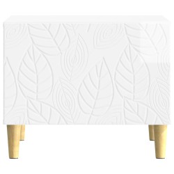 Table basse Blanc brillant 50 x 49 x 40 cm Bois d'ingénierie 620933620933