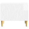 Table basse Blanc brillant 50 x 49 x 40 cm Bois d'ingénierie 620933620933