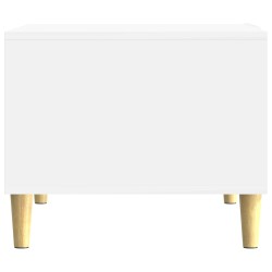 Table basse Blanc brillant 50 x 49 x 40 cm Bois d'ingénierie 620933620933