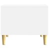 Table basse Blanc brillant 50 x 49 x 40 cm Bois d'ingénierie 620933620933