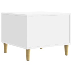 Table basse Blanc brillant 50 x 49 x 40 cm Bois d'ingénierie 620933620933