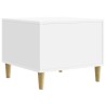 Table basse Blanc brillant 50 x 49 x 40 cm Bois d'ingénierie 620933620933
