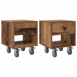 Table de chevet 2 pcs Bois ancien 40,5 x 40 x 48 cm 620935620935