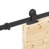 Porte coulissante NARVIK Naturel et noir 70 x 210 cm (213,5 cm) 620936620936