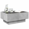 Table basse avec LED gris béton 70x50x30 cm bois d'ingénierie 620937620937