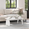 Table basse Blanc 80 x 50 x 31 cm Bois massif en pin 620938620938