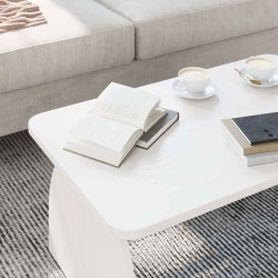 Table basse Blanc 80 x 50 x 31 cm Bois massif en pin 620938620938
