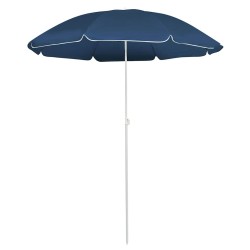 Parasol de jardin avec mât en acier bleu 180 cm 620944620944
