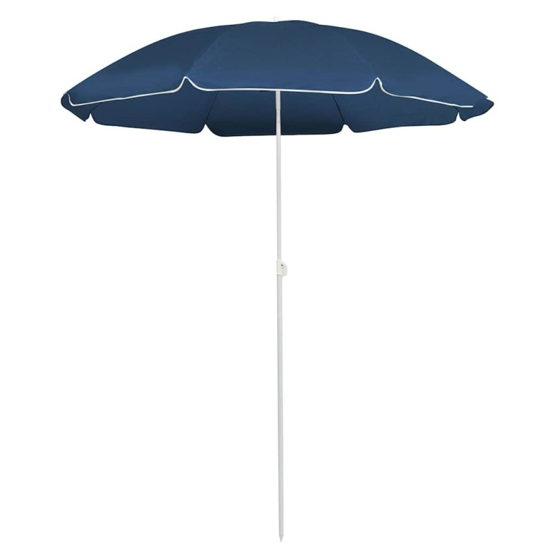 Parasol de jardin avec mât en acier bleu 180 cm 620944620944