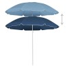Parasol de jardin avec mât en acier bleu 180 cm 620944620944