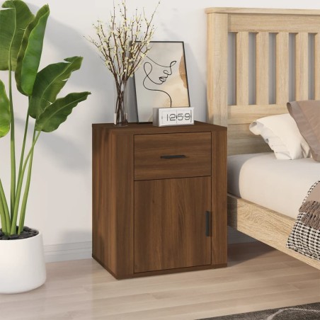 Table de chevet Chêne marron 50x36x60 cm Bois d'ingénierie 620945620945