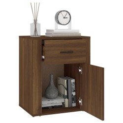 Table de chevet Chêne marron 50x36x60 cm Bois d'ingénierie 620945620945