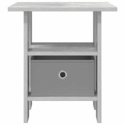 Table de chevet Gris béton 41 x 40 x 45 cm Bois d'ingénierie 620947620947