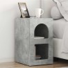 Table de chevet ELST 2 pc Gris béton 29,5 x 33,5 x 50 cm 620949620949