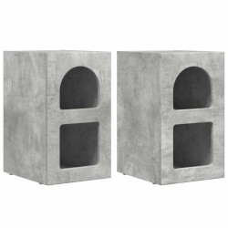Table de chevet ELST 2 pc Gris béton 29,5 x 33,5 x 50 cm 620949620949